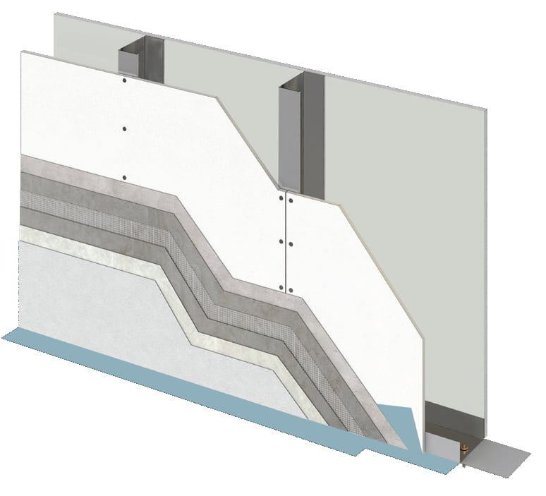 Perete balcon din fibrociment